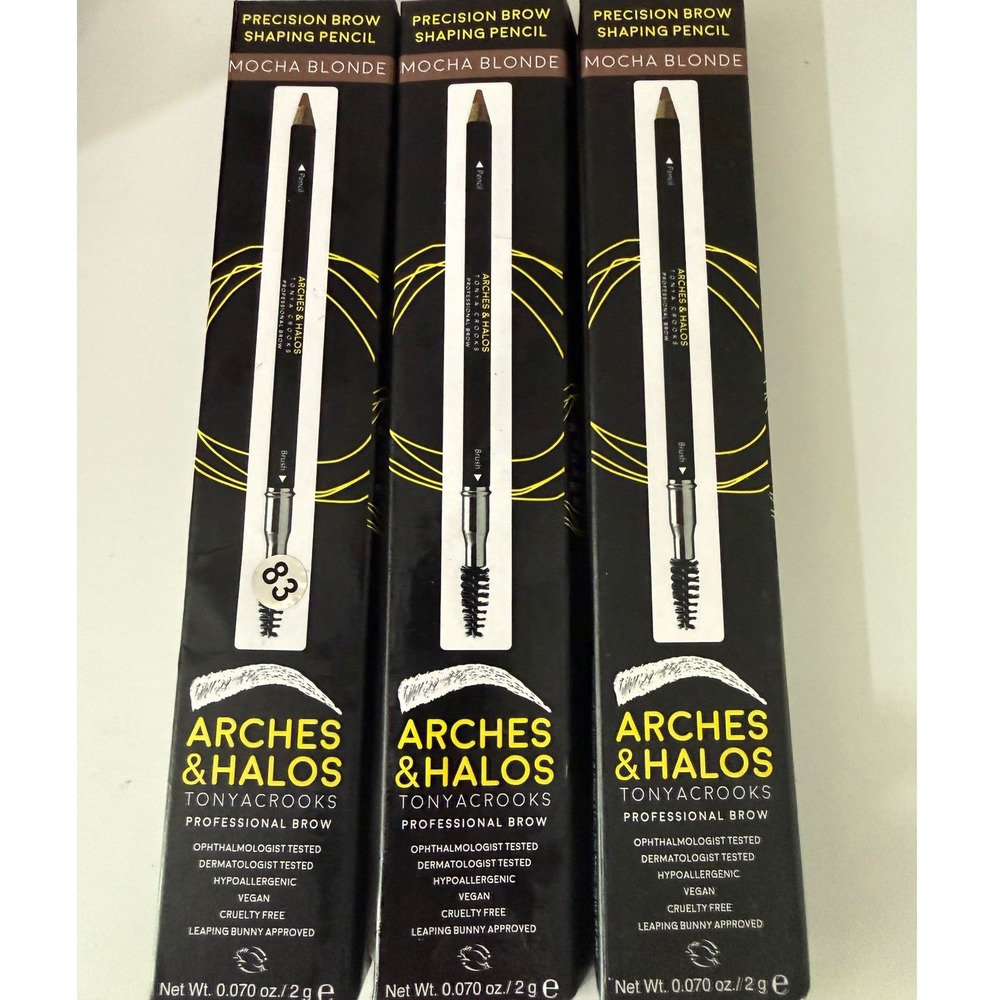 Lot of 3 Arches & Halos Precision Brow Shaping Pencil Mocha Blonde New in Box